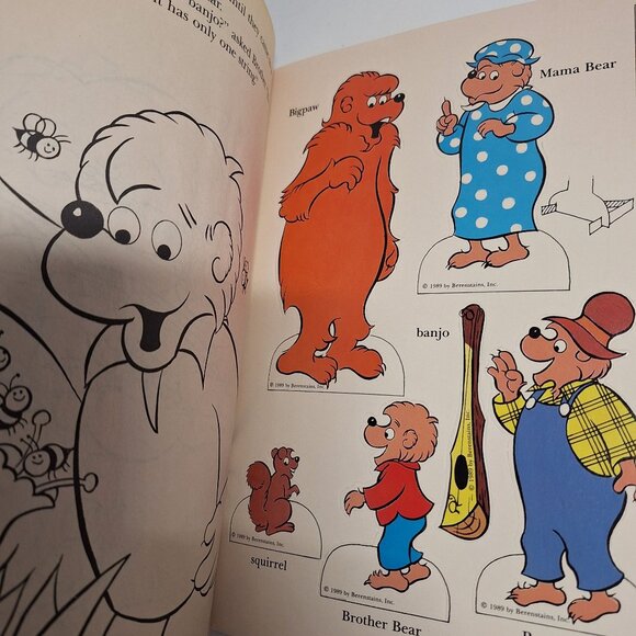 2 Berenstain Bears Vintage Mini-Boxes To Color Bigpaw Punch-Out Figures Unused - Picture 6 of 8